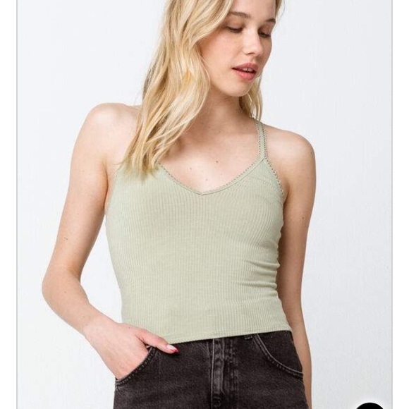 Tilly's Tops - tilly’s green tank top